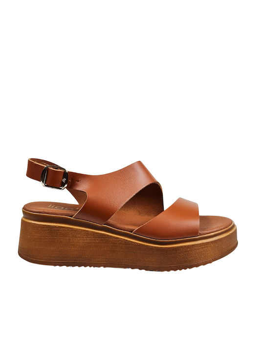 Tan Greek-Made Flat Sandals
