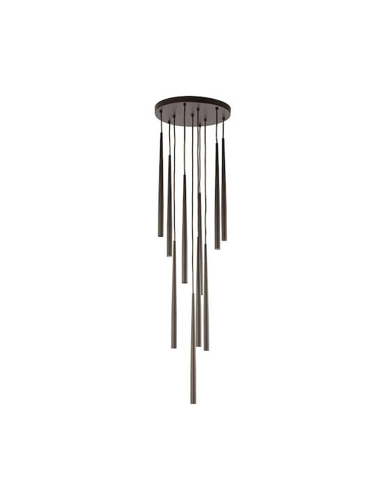 TK Lighting Piano Κρεμαστό Φωτιστικό Καφέ για 1...