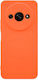 Soft Umschlag Rückseite Silikon Orange (Redmi A3)
