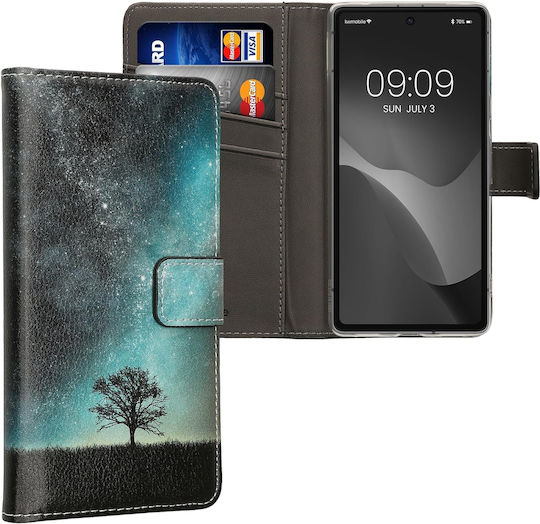 KWmobile Cosmic Nature Wallet Δερματίνης Πολύχρωμο (Google Pixel 7a)
