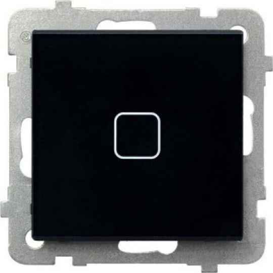 Ospel Sonata Comutator De Perete Electric Tactil Sens Unic Fără Ramă Negru ŁPD-21RS M 32