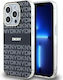 DKNY Iml Mono & Stripe Magsafe Case Back Cover Plastic / Silicon Negru (iPhone 15 Pro)