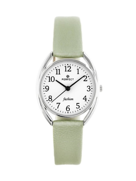 Perfect Watch with Green Leather Strap