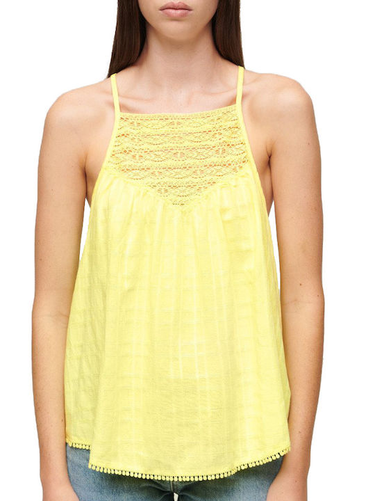 Superdry Beach Women's Lingerie Top with Lace Yellow