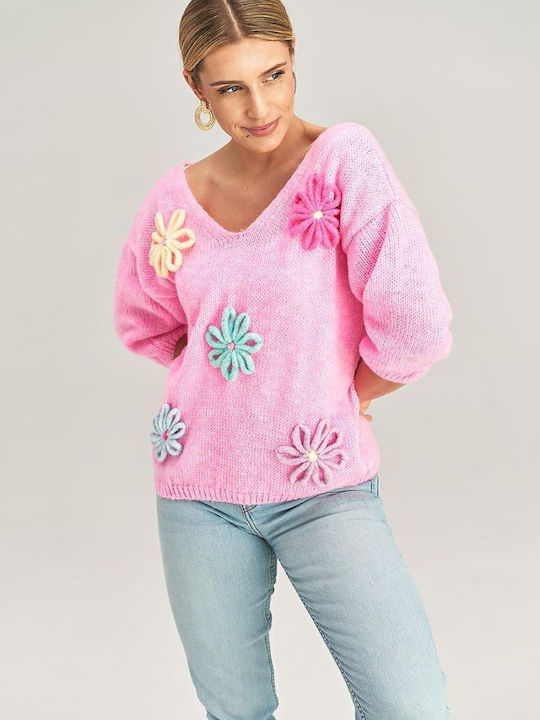 Figl Damen Pullover Pink