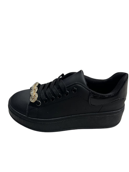 Flatforms Turnschuhe BLACK