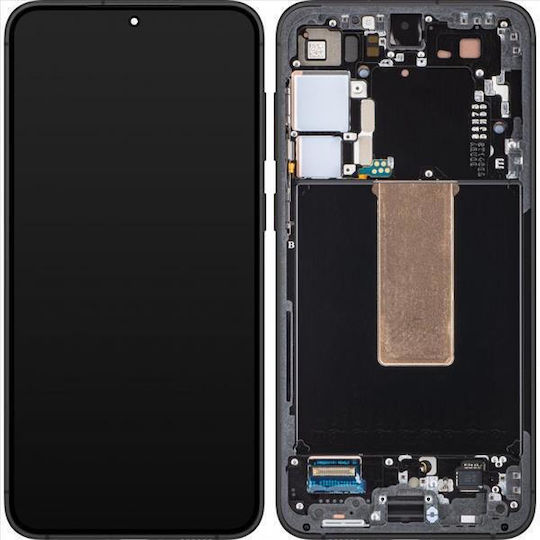 Smart O ecran cu Mecanism Tactil și Cadru pentru SAMSUNG GALAXY S23 PLUS (Gri)
