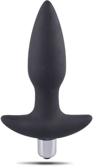 Anal Plug with Vibration Black