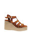 Tan Multiple Strap Platforms