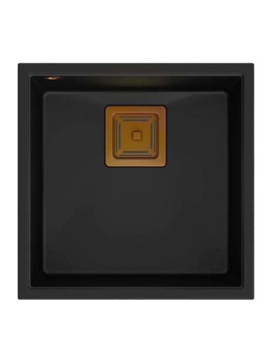 Quadron Drop-In Мивка от Синтетичен Гранит Ш42xД42см Златист
