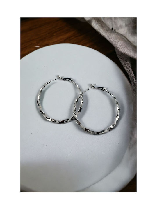 Silver Hoop Earrings