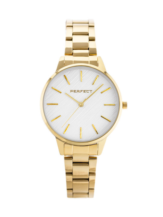 Perfect Watch with Gold Metal Bracelet