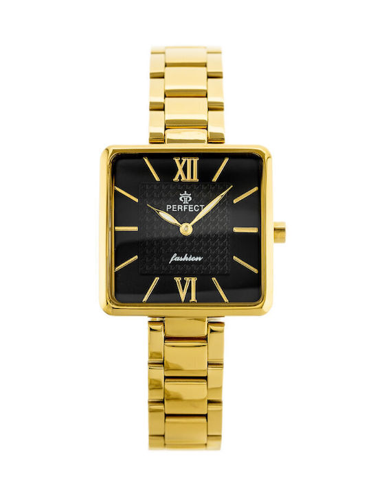 Perfect Watch with Gold Metal Bracelet