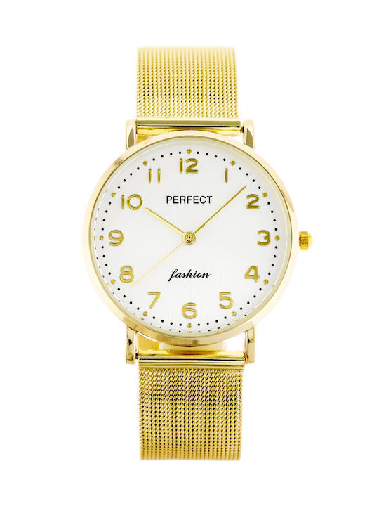 Perfect Watch with Gold Metal Bracelet