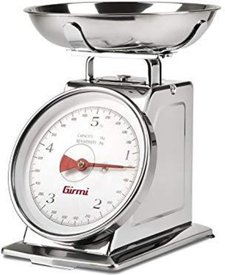 Girmi Αναλογική Ζυγαριά Κουζίνας με Κάδο έως 5kg Πολύχρωμη