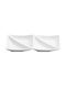 Ready Plastic Dessert Divided Serving Plate White Ø6cmxY20.6cm 10.5x20.6x20.6cm