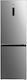 Teka Ψυγειοκαταψύκτης 323lt Total NoFrost Υ185xΠ60xΒ69εκ. Inox Rbf 3450