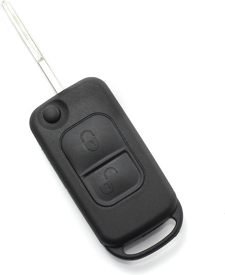 CarGuard Car Key Shell with Blade with 2 Buttons for Mercedes Benz