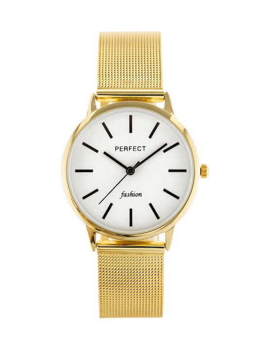 Perfect Watch with Gold Metal Bracelet