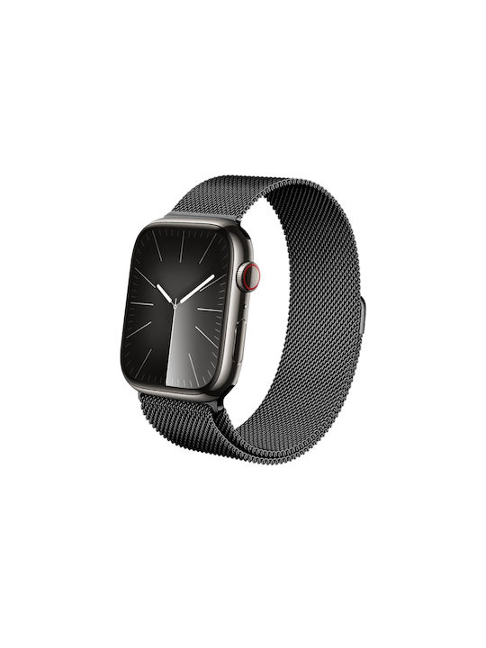 Crong Milano Λουράκι Ανοξείδωτο Ατσάλι Γκρι (Apple Watch 42/44/45/49 mm (Graphite))