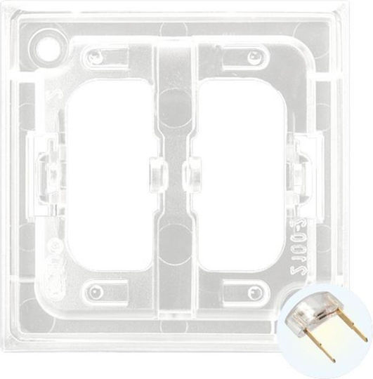 Ospel Lighting Switch Front in White Color ZP-2UB