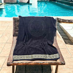 Linea Home Medusa Beach Towel Cotton Charcoal 160x86cm.