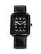 Extreim Watch with Black Leather Strap