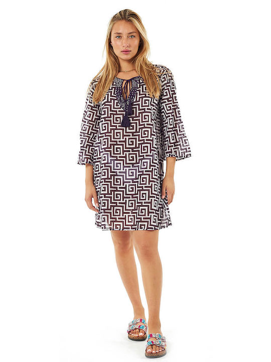 Verde Feminin Caftan de Plajă Purple