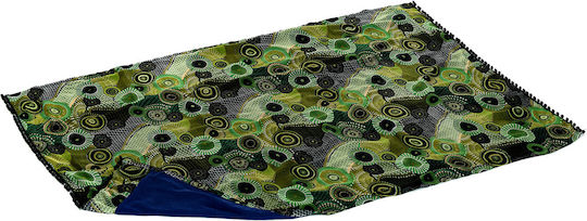 MiandMi Beach Towel Pareo Green with Fringes