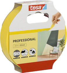 Tesa Masking Tape 25m X 25mm Preci.indoor Yellow 56270