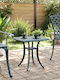 Sitting Room Outdoor Aluminum Table Green 53x53x53cm