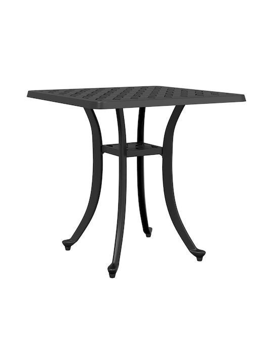 Tisch für kleine Außenbereiche Stabil Black 53x53x53cm