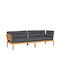 Canapea Tree-Seater Exterior din Paleți cu Perne 266x92x69cm