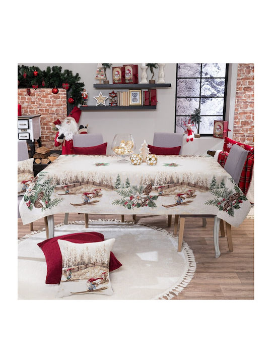 Teoran Christmas Tablecloth Fabric L140xW140cm.