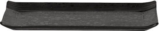 Ready Serving Platter Rectangular Black 29x14.5cm