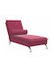 Recliner Samt Burgundisch L136.5xW56xH75cm