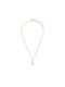 Coach Necklace Gold Plated with Pearls