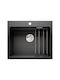 Blanco Ένθετος Νεροχύτης Inox Μ60xΠ51cm Μαύρος