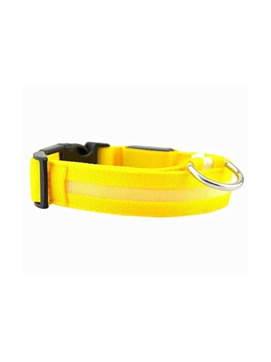 Hundehalsband aus in Gelb Farbe Mittel