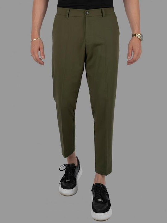 Dezign Men's Trousers Oil Green