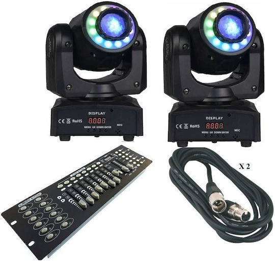 LTC Audio Bewegtes Licht LED DMX mit Roboter-Kopf RGBW