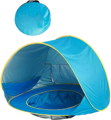 2 In 1 Beach Tent Zola Paddling Pool Waterproof 190t Polyester Material 115x80x65 Cm