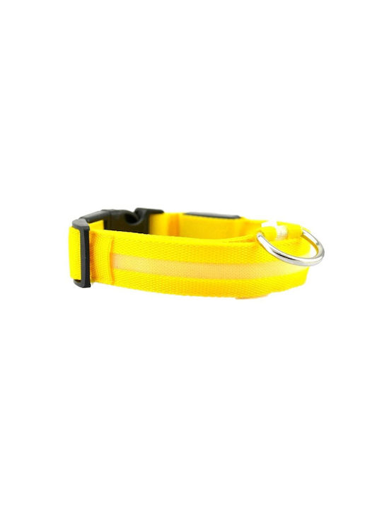 Hundehalsband aus in Gelb Farbe Groß