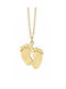 Necklace Gold 9k Footprints