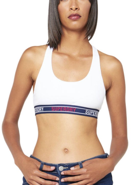 Superdry Women's Sports Bra without Padding White