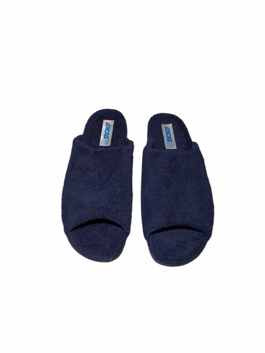 Dicas Men's Terry Slippers Blue