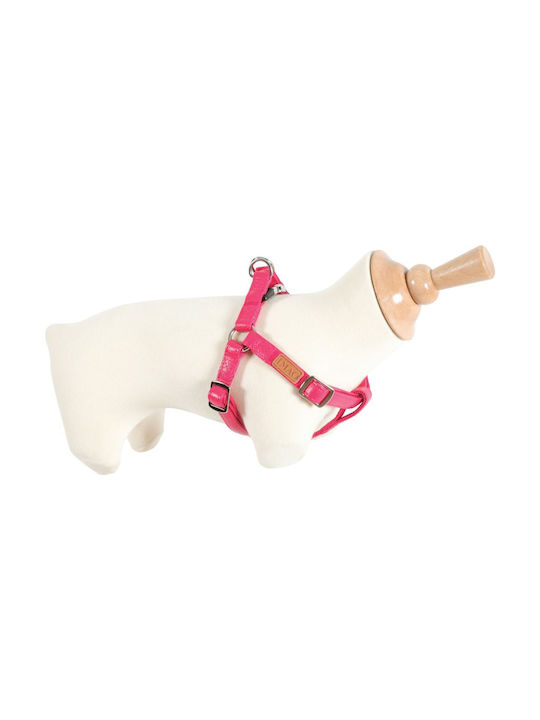 Zolux Dog Harness Leather Fuchsia