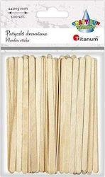 Titan Straight Wooden Sticks 5x110mm 100pcs