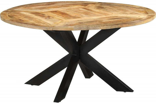 Oval Dining Room Table Brown 150x150x76cm Oval Dining Room Table Brown 150x150x76cm