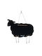 Uncle George Kids Decorative Hanging Animals Black Metal in Shape of Sheep 33x0.3x21εκ.